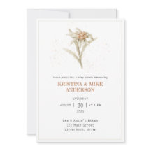 Código QR Edelweiss Flor alpina Baby Shower