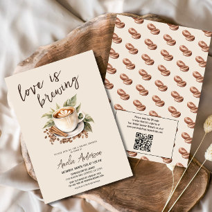 Invitación Código QR: El amor de Boho está preparando ducha d
