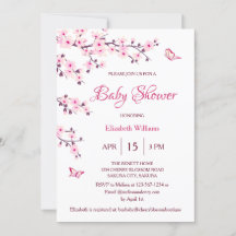 Código QR | Flor de cerezo | BABY SHOWER