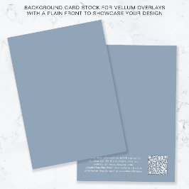 Invitación Código QR Fondo Azul Dusto Para Superposición De V