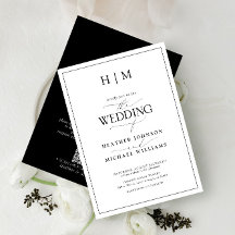 Código QR formal Boda de escritura de Monograma bl