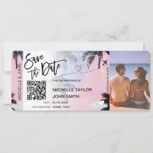 Invitación Código QR Guardar la fecha de embarque Palm Beach