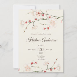 Invitación Código QR Neutral de género Baby Shower Blossom vi