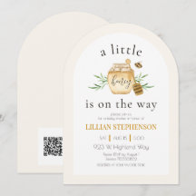 Código QR para Baby Shower de Abejas Pequeña Miel