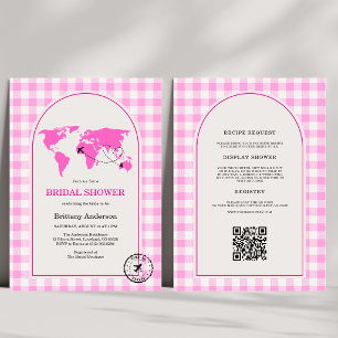 Invitación Código QR para Despedida de Soltera con Cuadro de