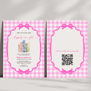 Invitación Código QR para Despedida de Soltera de Libro Felic