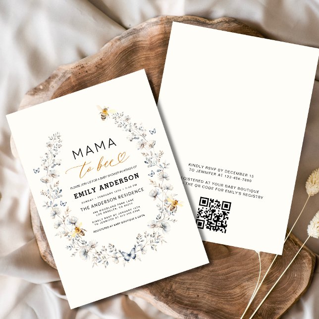 Invitación Código QR para que mamá admita Baby Shower (Subido por el creador)