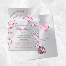 Código QR | Plata mariposa | CHICA BABY SHOWER
