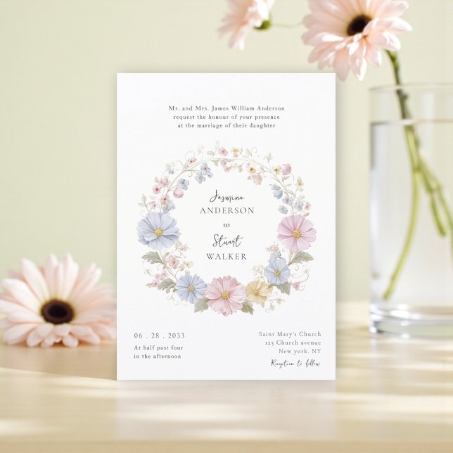Invitación Código QR simple de pastel para sitio web de boda  (Subido por el creador)