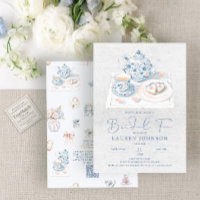 Código QR Té Nupcial Chinoiserie Francés Vintage