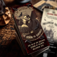 Código QR Vintage romántico Drácula de vampiro Hal