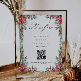 Invitación Código Wifi para navidades, código QR Wifi Connect