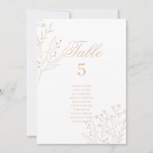 Invitación Códigos de asiento de Boda de Boho floral de la es (Anverso)