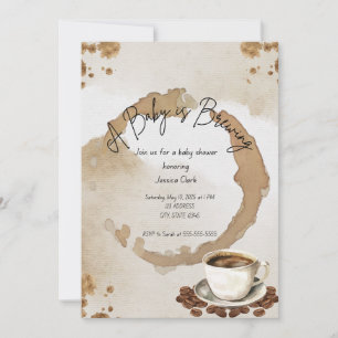 Invitación Coffee Baby Shower