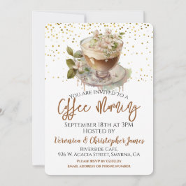 Invitación Coffee Morning Floral