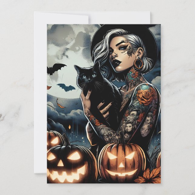 Invitación Coge una habitación | Fiesta de Halloween con tema (Anverso)