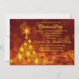Invitación Coincidir con Set Gold Stars Cambiar Navidades de 