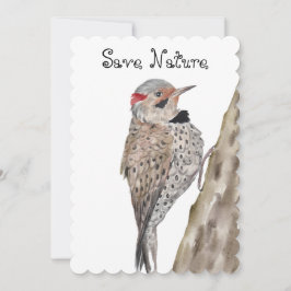 Invitación Cojín decorativo de acuarela de pájaro