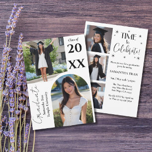 Invitación Colaje de Fotos del Arco de Graduación Fiesta Mode