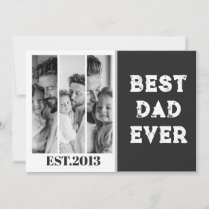 Invitación Colaje de Fotos Personalizadas 'Mejor Papá del Mun