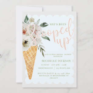 Invitación Colapso, ducha de novia, novia, 