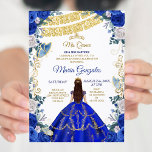 Invitación Colchones azules reales Chica mexicana 15 cumpleañ<br><div class="desc">Colchones azules reales y Rosas Chica mexicano 15º cumpleaños Invitación mis quinceañeras anos,  15º cumpleaños, </div>