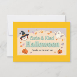 Invitación Colección "Cute & Kind Halloween"