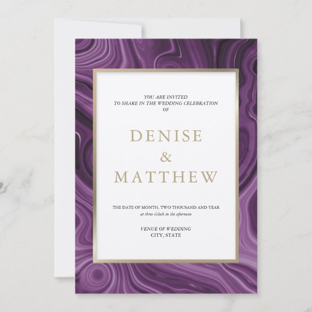 Invitación Colección de Ágata Dalia Morado (Anverso)