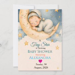 Invitación Colección de Baby Shower Tiny Star Is Arriving
