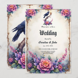 Invitación Colección de Boda Cuervo Encantado