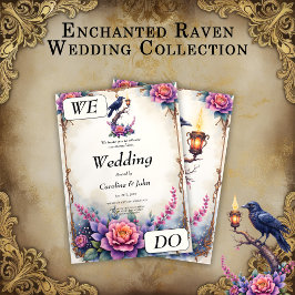 Invitación Colección de Boda Cuervo Encantado 