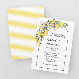 Invitación Colección de Boda de Limón Mediterráneo Citrus