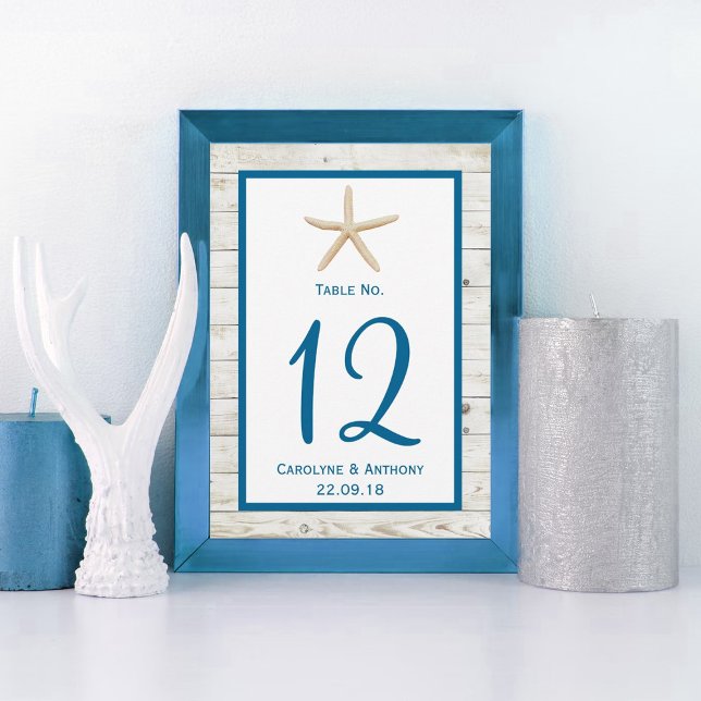 Invitación Colección de Boda de Playa de Madera Blanqueada Es (Subido por el creador)