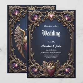 Invitación Colección de Boda Victoriana Gótica