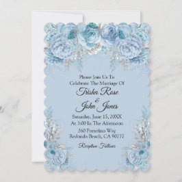 Invitación Colección de Bodas azules