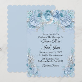 Invitación Colección de Bodas azules