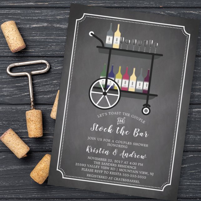 Invitación Colección de carritos de barras las parejas de bar (Subido por el creador)