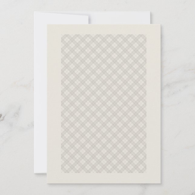 Invitación Colección de encajes de Vichy antigua (Anverso)