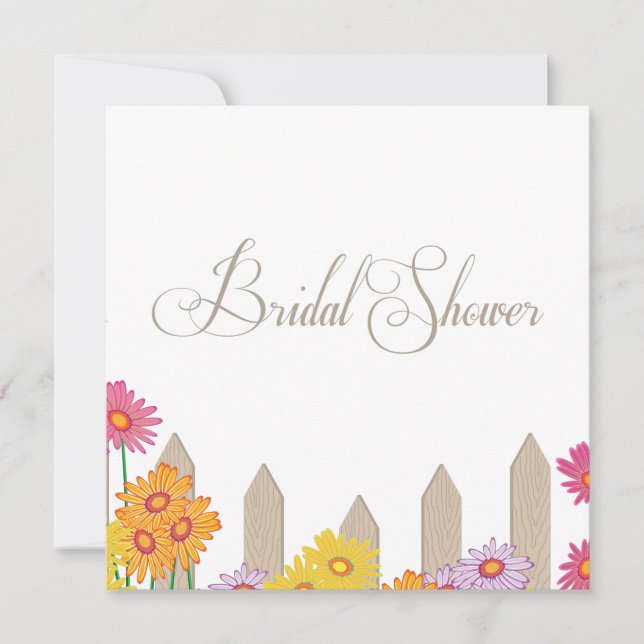 Invitación Colección de Fiestas Jardín Ducha de novias (Anverso)