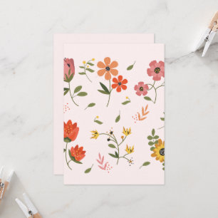 Invitación colección de flores