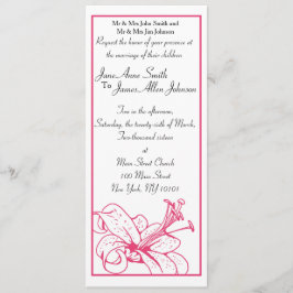 Invitación Colección de la boda del lirio y de la linterna,