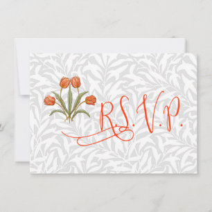 Invitación Colección de pintura vintage de tulipanes Morris