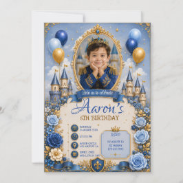 Invitación Colección de retratos de cumpleaños del príncipe r