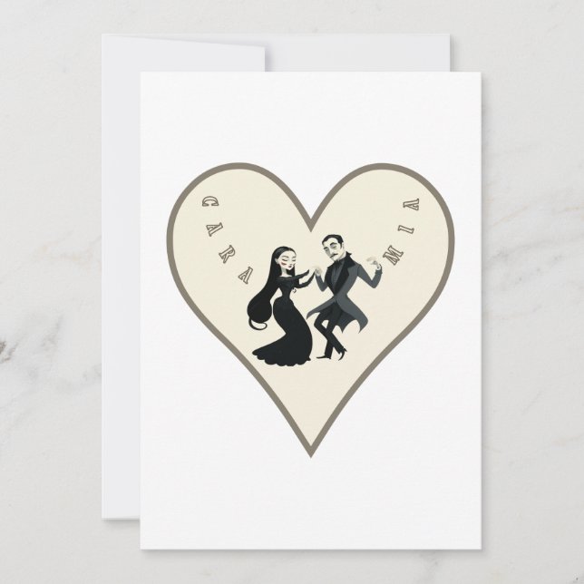 Invitación Colección "Familia fantasmal" (Anverso)