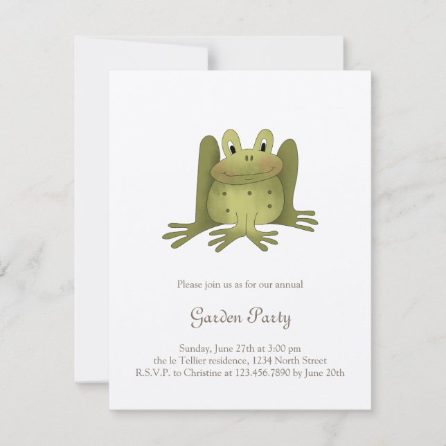 Invitación Colección Jardín ・ Rana (Anverso)