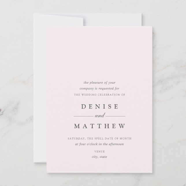 Invitación Colección Magnolia (Anverso)