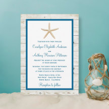 Colección Starfish Whitewashed Wood Beach Wedding