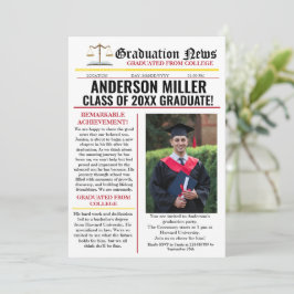 Invitación Colegio de Diarios de Graduación de Abogados Único