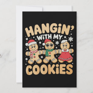 Invitación Colgando Con Mis Galletas Jengibre Navidad Xmas