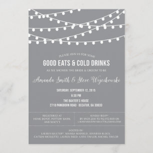 Invitación colgante de la ducha de los pares de